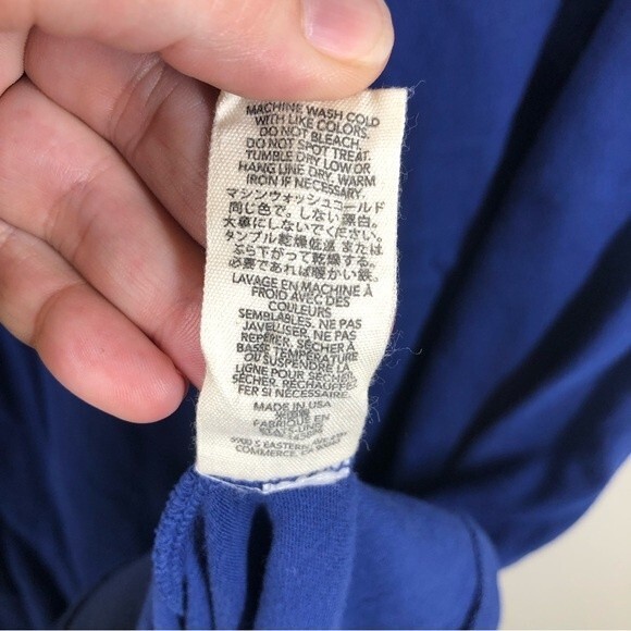 The Great. Sleeveless Cotton Midi Dress Cobalt Blue Size 3 or Large - Picture 6 of 6